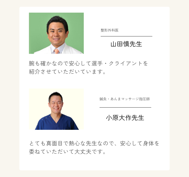 医師と鍼灸・あん摩マッサージ指圧師の推薦